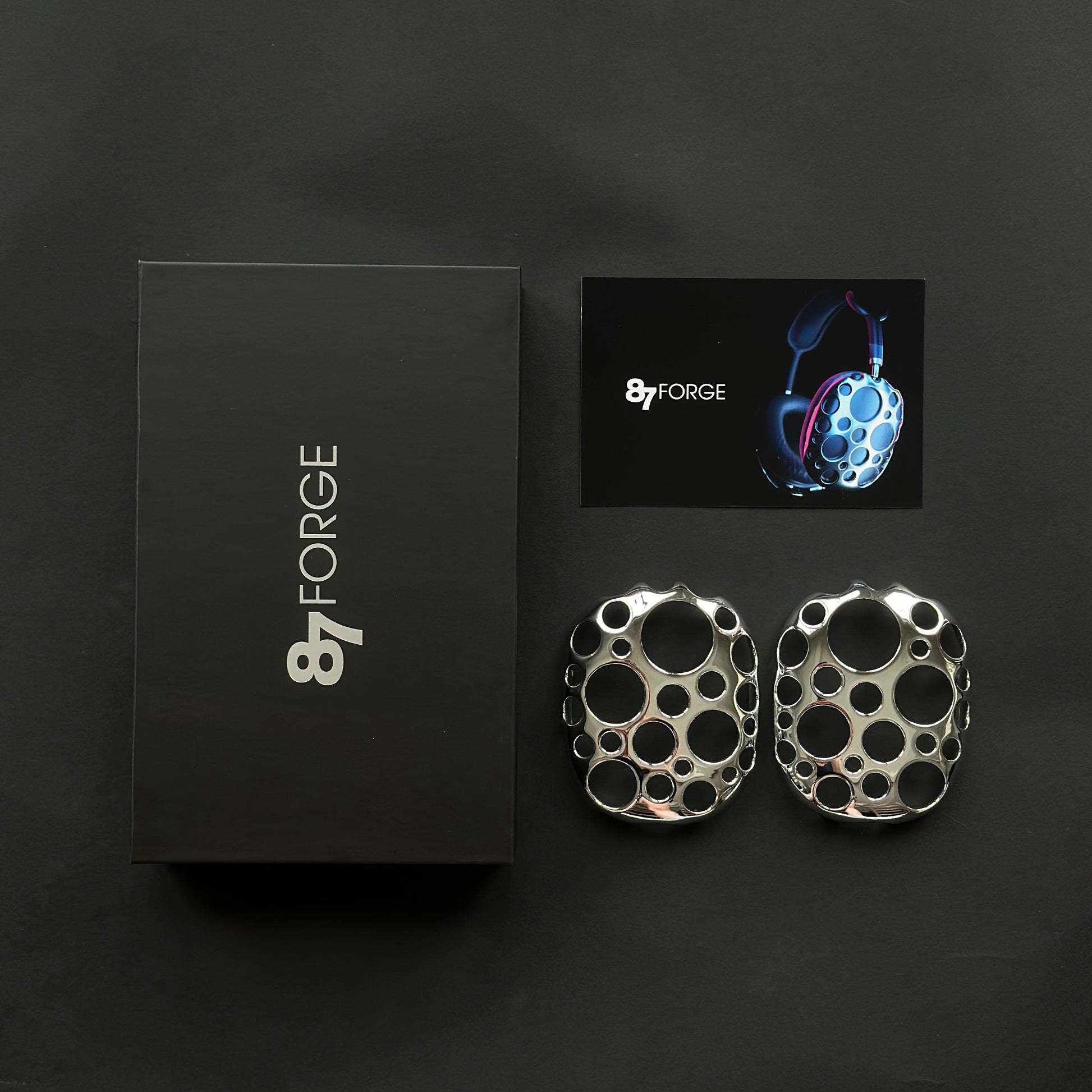 Sonic Spheres Chrome Covers for AirPods Max | Set of 2 - Silver